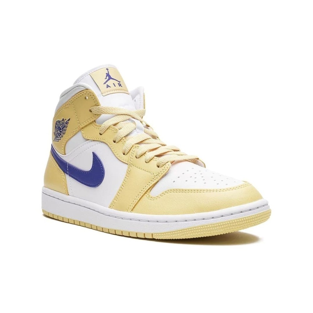 Air Jordan 1 Mid Lemon Wash Lapis White New In BOX/ Women's Size 7.5